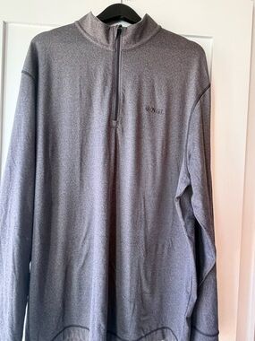Cutter & Buck Gray Heather Performance Polo with Striped Collar
